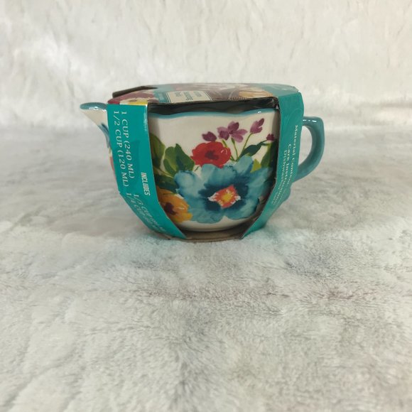 The Pioneer Woman Breezy Blossom 4-piece Measuring Bowls New - Picture 4 of 8